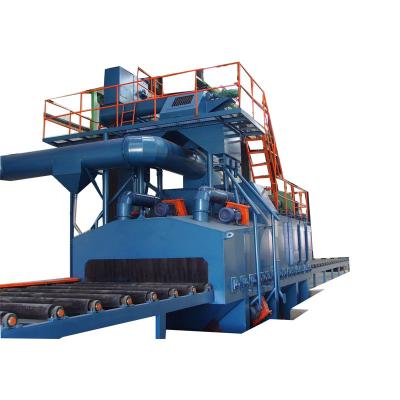 China Surface Cleaning Type Brick Shot Blasting Polishing Machine, Surface Treatment Steel Plate Roller Conveyor Stone Material Equipment for sale