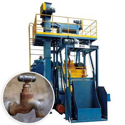 China Small and Medium Castings and Forgings Pulled Blast Crawler Rubber Shot Blasting Cleaning Machine with Automatic Loading and Unloading Line for Tap and Bolt Cleaning for sale