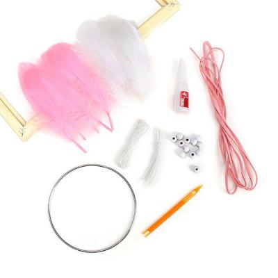 China DIY Bohemian Dream Catcher Making Kit Craft Supplies for Kids Bedroom Wall Decor Nursery Baby Room Wedding Hanging Ornaments Party Decor for sale