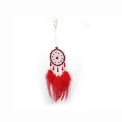 China India wholesale dream catcher for cars rear view mirror accessories small red car dream catcher hanging ornaments gift baby decor for sale