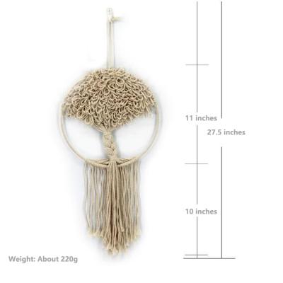 China Bohemian Macrame Dreamcatcher with Ring Boho Handmade Tree of Life Baby Nursery Decor Dreamcatcher Home Club Wedding Party Hanging for sale