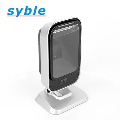 China ABS+PC Syble AK-9208H Desktop Attached Omnidirectional Reader 2D QR Code Scanner Reader QR Code Barcode Scanner For Supermarket Price for sale