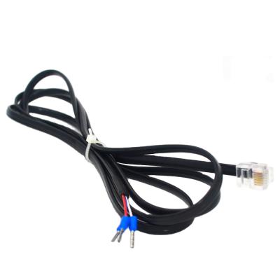 China RJ12 6 Core Telephone Cable Connection Signal E0508 ​​Shoelace Shoelace Terminals for sale