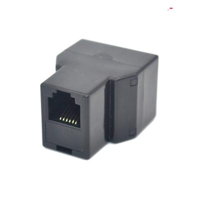 China Telephone 6P6C RJ12 Telephone Splitter Telephone Line RJ12 1 To 2 Female To Telephone 2 Female Splitter for sale