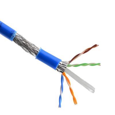 China PVC SFTP Cat 6 Lan Cable Cat 6A Wire Shield Cat6 Indoor Wired Network Cable For Computer 305m 1000ft for sale