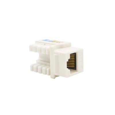 China ABS CAT6 Network Coupler 90 Degree RJ45 Keystone Jack UTP Network for sale