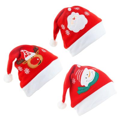 China Decoration; Game ; Present ; Free Christmas Stuff Wholesales Red Christmas Gift Father Christmas Snowman Reindeer Santa Hat For Kids for sale