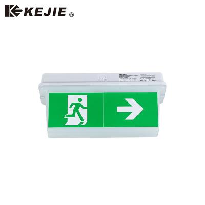 China Emergency Light / CE ROHS IP65 Exit Sign Sides Green Running Man Bulkhead Lighting Emergency Exit Sign Led Emergency Light for sale