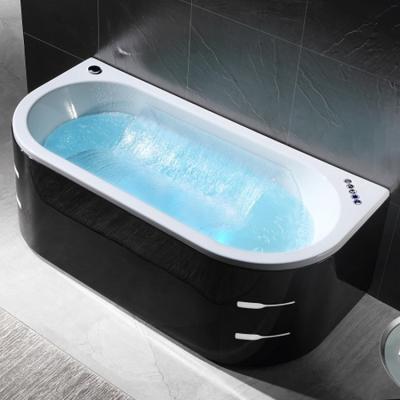 China Massage Black Bathtub for Indoor Massage Bathtub Whirlpool Soaking Bathtub for sale