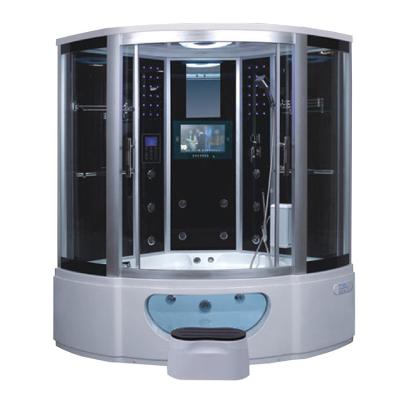 China AO-8113 Modern luxury indoor steam bath steam bath jakozi two person shower with glass tub for sale