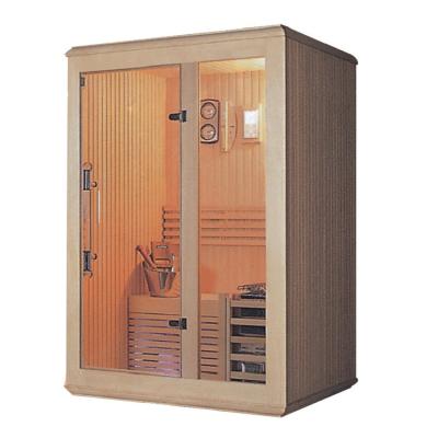 China Wholesale Wooden Steam Sauna Room Traditional Wooden Computer Control Panel Family Room for sale