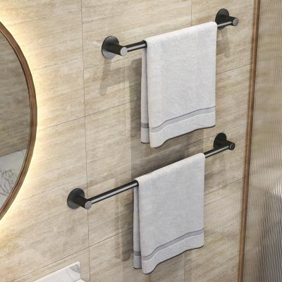 China Simple Wall Mounted Crystal Brass Towel Rail Gold Towel Rail Bathroom Hook Two Styles Non Perforated And Perperforated for sale