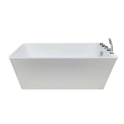 China Jakussi Jet Whirlpool Freestanding Bathtub Surface Fiberglass Adult Concise Free Standing Acrylic Solid Indoor Modern Luxury Corner Freestanding for sale