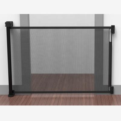 China Aluminum Alloy+ABS+PVC Baby Safety Mesh Gate Child Safety Retractable Online Baby Gate for sale