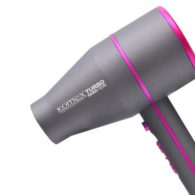 China Fashion Saga Ionic Salon Professional Motor Komex AC Motor Barber Tools Hair Dryer 2200W Low Noise Power for sale