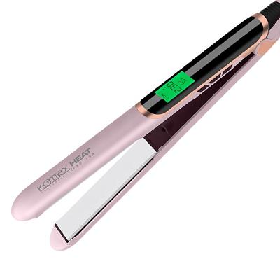 China 2021 Fashion LCD Display Multifunctional Temperature Control Digital Display Komex Hair Saga Hair Curler Straightener Hair Flat Iron for sale