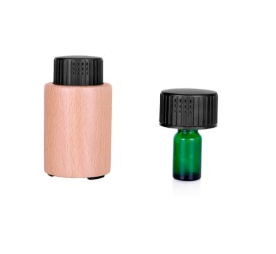 China Mini USB Home Car Beech Wood Essential Oil Car Nebulizing Diffuser Portable Aroma Waterless Fragrance With USB for sale