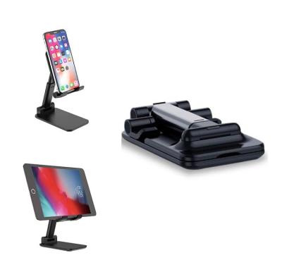 China Foldable and Portable Tabletop Mobile Phone Tablet Stand Flexible Plastic Stand for Cell Phone for sale