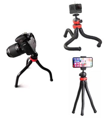 China 360 Degree Rotation+Tripod Universal Flexible Octopus Tripod Mount Mobile Phone Holder for gopro and camera for sale