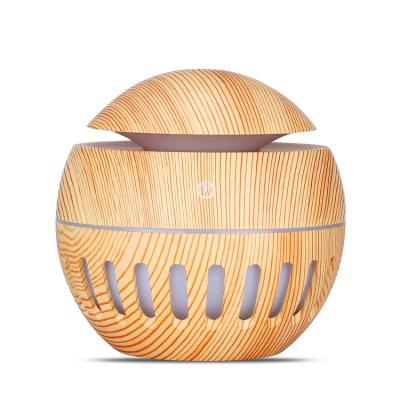 China 2020 New Car Wood Grain Minute USB Portable Handheld Ultrasonic Mist Air Humidifier For Home for sale