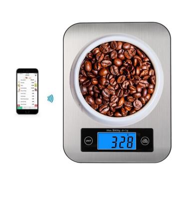 China Fitness Nutritious Hot Sale Tracker Mini Digital Wireless Remote Count Food Calories Counting 5kg 11lbs Scale With Large LCD Display for sale