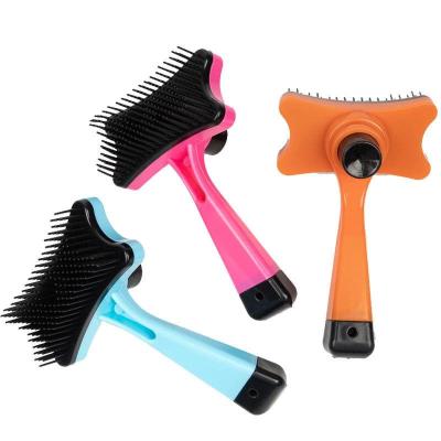 China Sustainable Pet Hair Grooming Tool Dog Bath Hair Removal Pet Comb Brush for sale