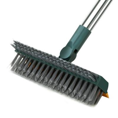 China Sustainable High cost performance head with wiper 3-in-1 cleaning brush toilet brush Clean the gaps Double brush for sale