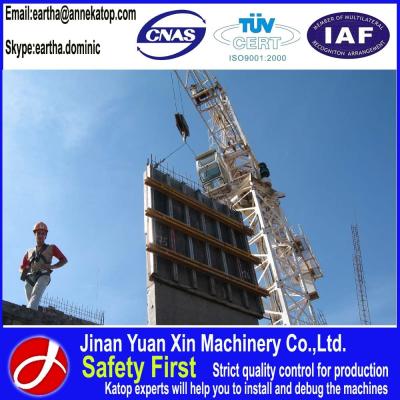 China 50m building built tower crane with 1~8t lift capacity 6010 tower crane for sale