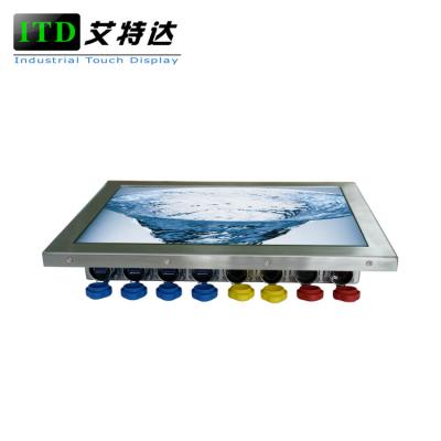 China Brillo rugoso de la pantalla táctil de la prenda impermeable de la PC IP65 IP67 del panel de Windows Linux del ordenador alto en venta