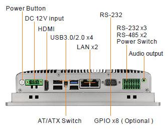 China ordenador integrado PC industrial fanless 7