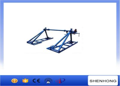 China 5 Tonne Integratd-Kabeltrommel-Jack-Stände, die schwere Trommeln mit Disketten-Spannungs-Bremse spulen zu verkaufen