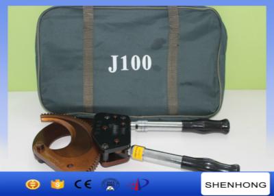 중국 J100 AL/CU 기갑 케이블 3X300mm2 손 절단기 래치트 장치로 움직이는 절단기 공구 판매용