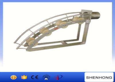 China Telegrafíe la tracción del diámetro externo 80m m/90m m/100m m del rodillo de la protección de la entrada del cable del radio de la polea 450m m en venta