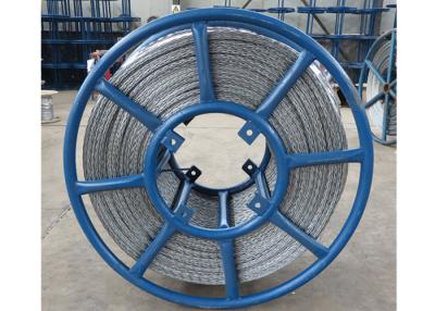 China 12 Strands Antitwisting Galvanized Hexagonal Wire Rope for laying and stringing conductors and cables for sale