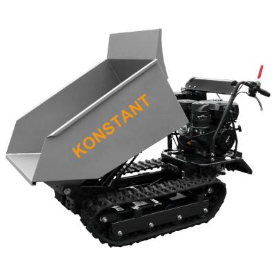 China Farms 9HP Gasoline Power Mini Dumper Hydraulic Tipping Crawler Mini Dumper 6F+2R Dumper Crawler With CE for sale