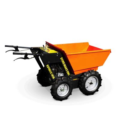 China Building Material Shops New Mini Chinese Motorized Stainless Steel Wheel Wheelbarrow Price Dumper For Vegetable Garden for sale