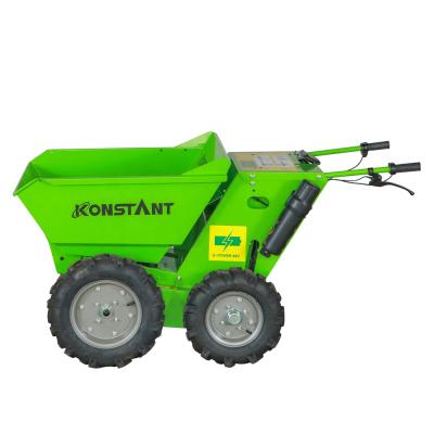 China KONSTNAT 300ESP Mini Dumper Powe Farms Wheelbarrow 300kg Electric Hydraulic Unloading Payload for sale