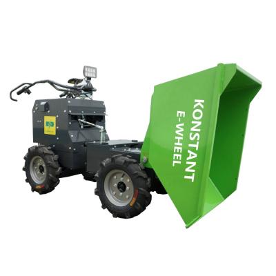 China KONSTANT 300ENP Electric Mini Dumper Farms Motorized Mini Dumper 4x4 Wheelbarrows Electric Wheel Barrow for sale