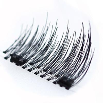 China 3D Reusable Mmagnetic Fake Eyelashes Single Double Magnetic Eyelashes for sale