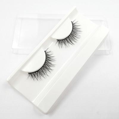 China OEM Private Label Synthetic Silk Eyelashes Faux Mink Strip Lashes for sale