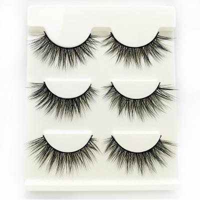 China 3d faux Premium Mink Silk 3D Synthetic Soft Import Material Eyelash for sale