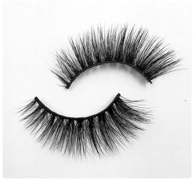 China Professional Soft Natural Mink Lashes Handmade 3D Mink Lashes Full Strip for sale