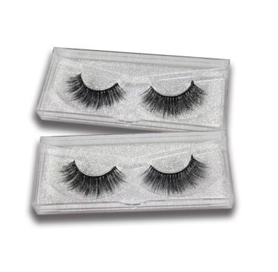 China Black Comfortable Natural Mink Lashes Full Strip Mink Hair Eyelash Extensions for sale