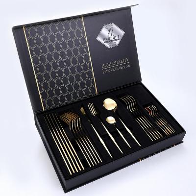 China Viable Top Flatware Supplier Stainless Steel Silverware Kit Wedding Western Restaurant Utesil Set Flatware Set for sale