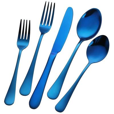 China Viable Woden Spoon Good Quality Gold And Stainless Steel Swiss Home Cutlery Set for sale