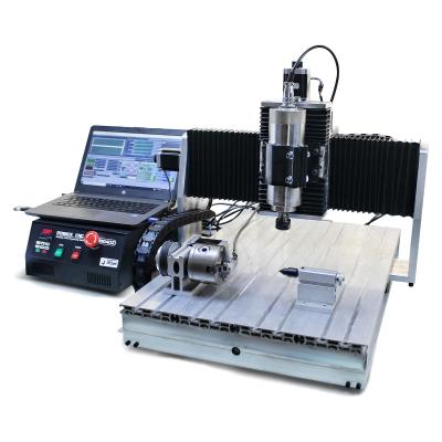 China 4 Axis USB MACH3 6040 CNC Router Milling Machine Square Guide Rail Version 2.2KW for sale