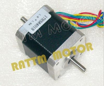 China Nema 17 CNC Dual Shaft Stepper Motor 78 Oz-In 48mm 1.8A 17HS8401B for sale