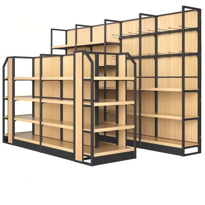 China Double Sided Grocery Snacks Stretching Wooden Toy Showroom Shop Metal Steel Display Racks for sale