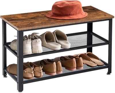 China Expandable Modern Shelf Shoe Rack Hallway Storage Box Multi-Function Three-Tier Shoe Rack for sale