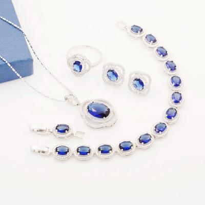 China Fashion Jewelry Set CLASSIC European And American Three Piece Jewelry Party Set 2021 for sale